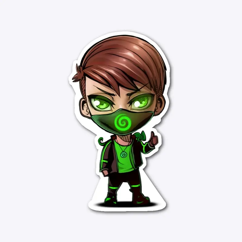 Lost Chameleon Chibi Sticker